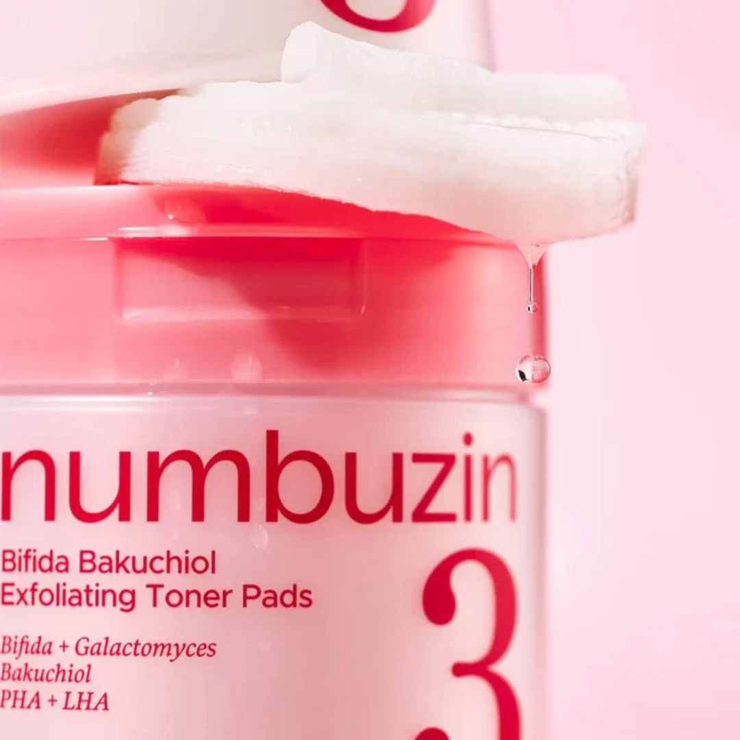 Numbuzin No.3 Bifida Bakuchiol Exfoliating Toner Pads 190ml / 70 pads SKIN CARE, Toners, Toner Pads