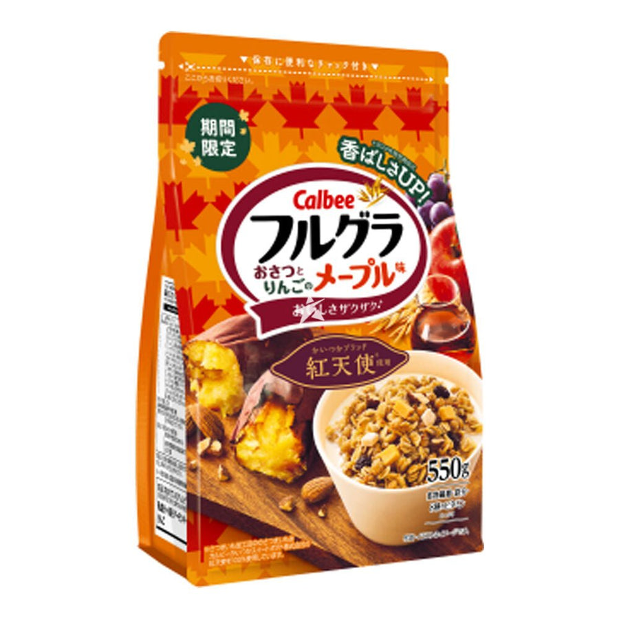 CALBEE Frugra Fruits & Granola Sweet Potato Apple Maple Flavour Limited Edition 550g Food, Beverages & Tobacco 1