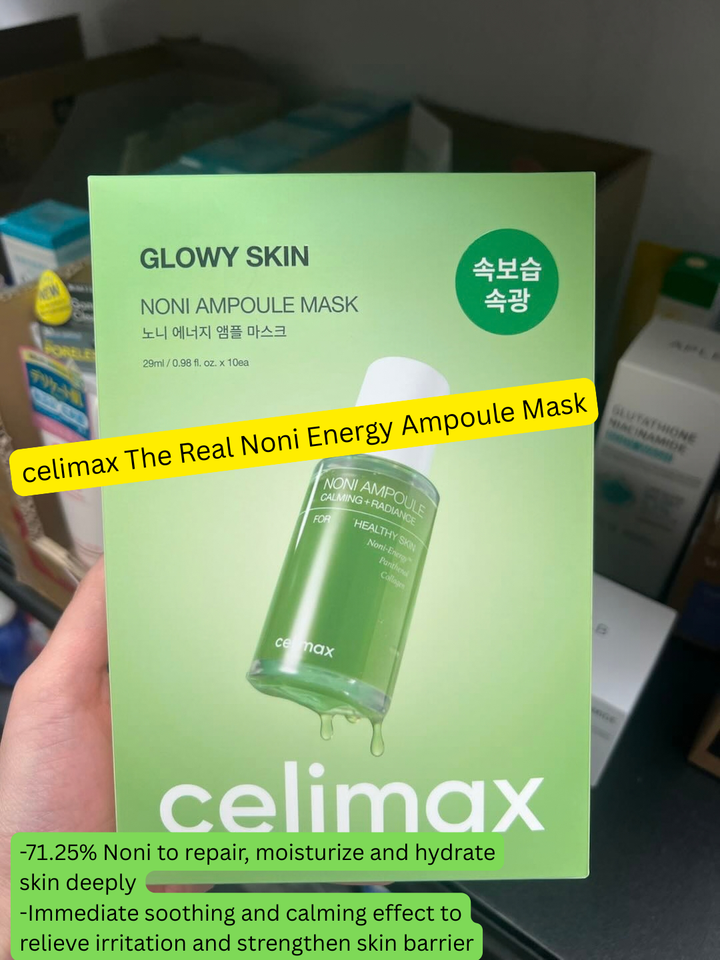 celimax The Real Noni Energy Ampoule Mask Soothing Moisturizing 10 sheets features