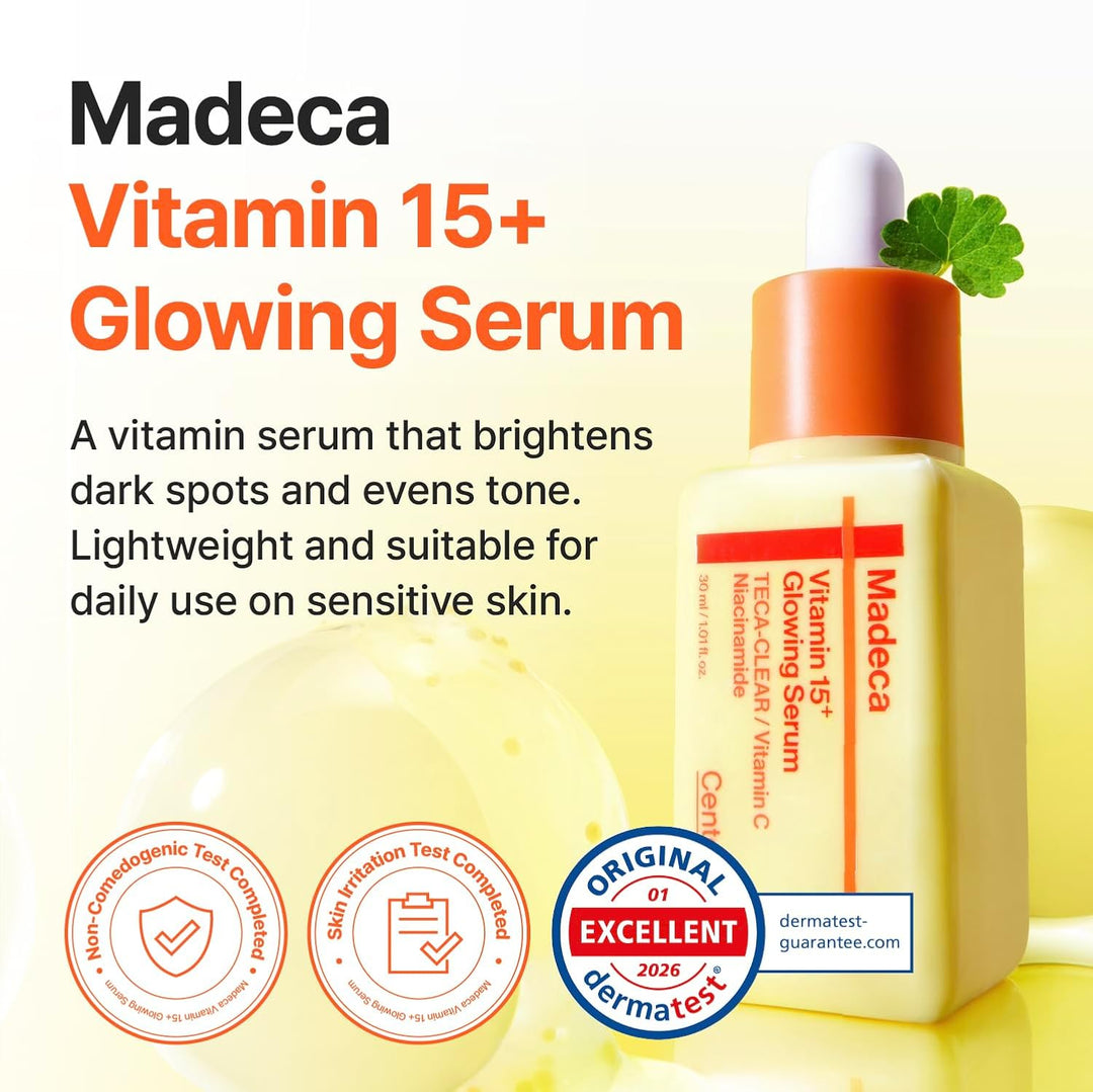 [Centellian24] Madeca Vitamin 15+ Glowing Serum 30ml centellian24, Centellian24-offer, essence, serum, Skincare, Vitamin, SKIN CARE, Treatments, Serum & Essence