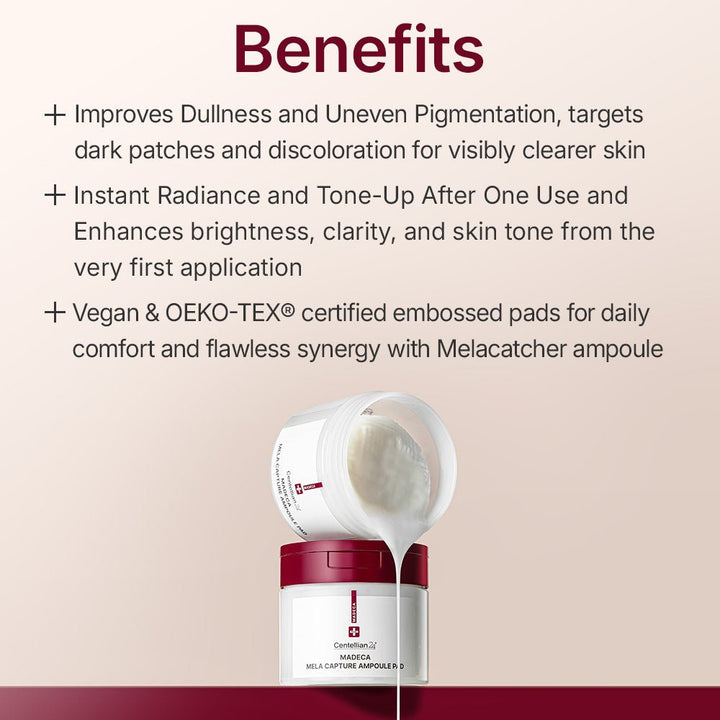 Centellian24 Madeca Mela Capture Ampoule Pad Melanin Reduction 60pcs Skin Care 2