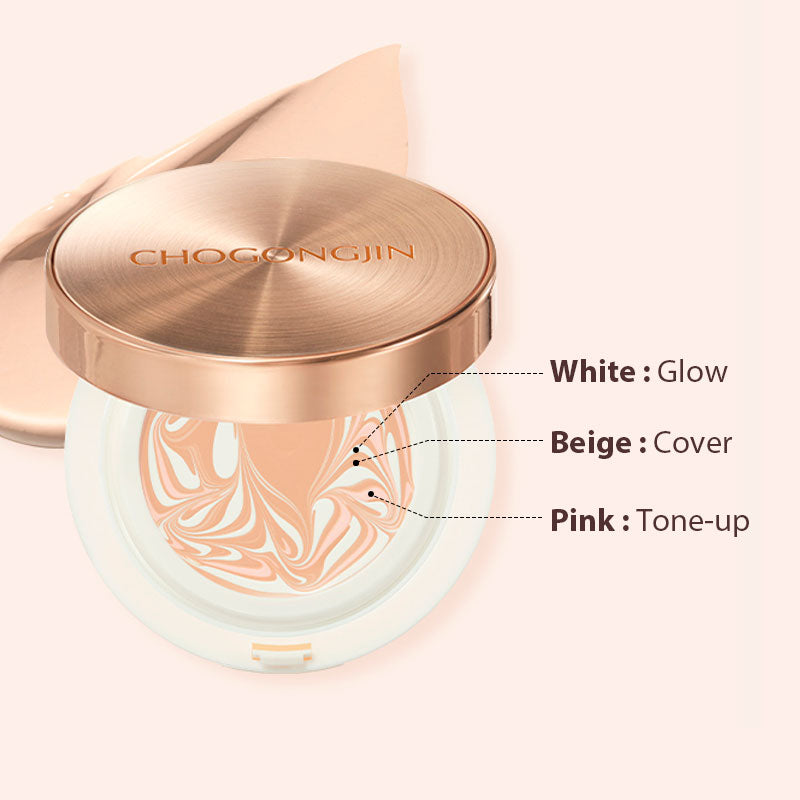 ChoGongJin Essence Pact Gongjin Herbal Skincare 15g SKIN CARE, Treatments, Serum & Essence, Korean Essence Pact, Radiant Base Makeup, Gongjin Skincare, Hydrating Foundation, Dewy Finish, Skin Tone Correction, K-beauty Face Makeup