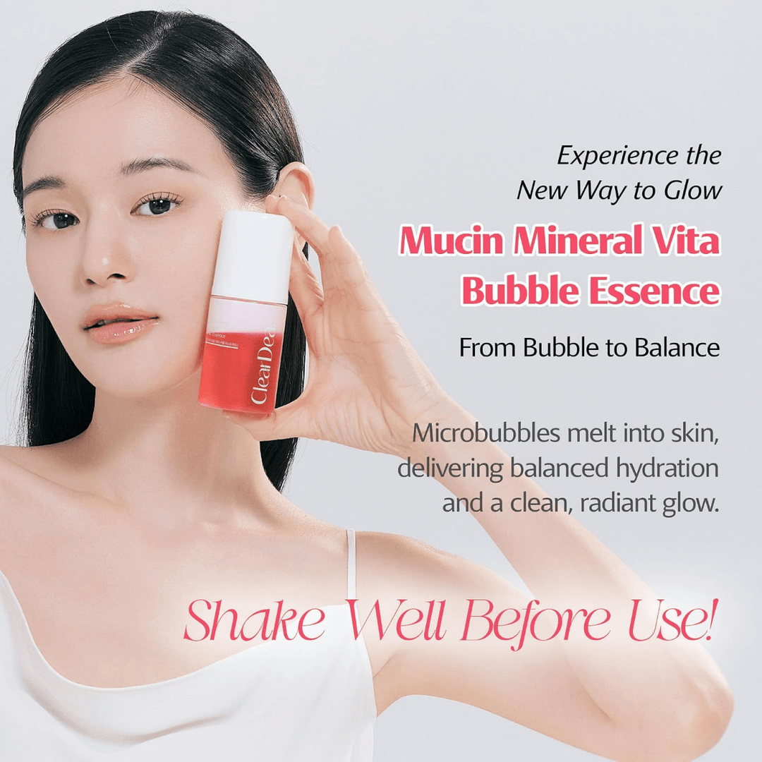ClearDea Mucin Mineral Vita Bubble First Essence 60ml Serum 7