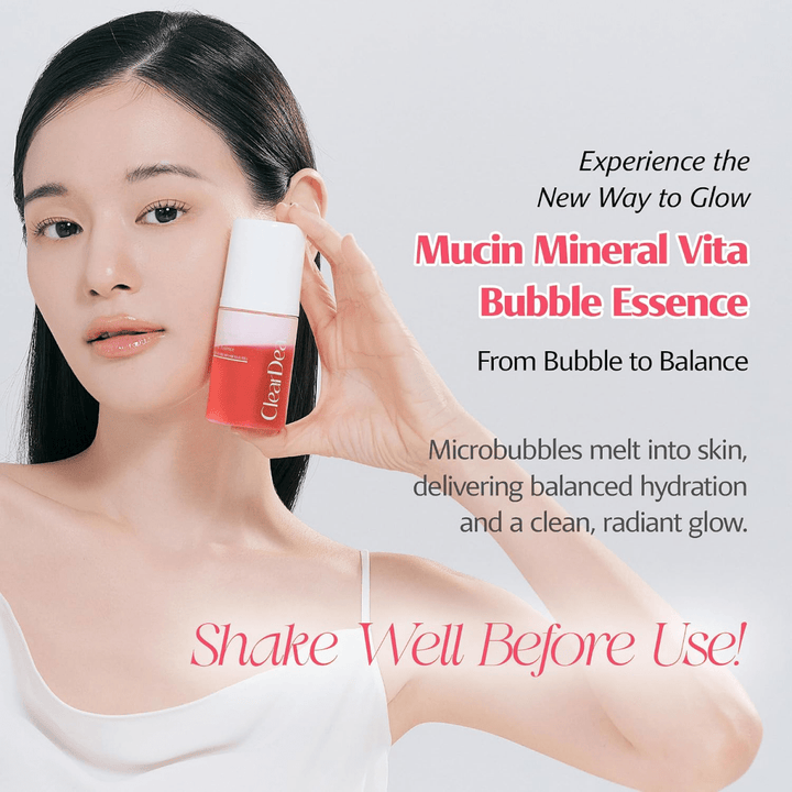 ClearDea Mucin Mineral Vita Bubble First Essence 60ml Serum 7