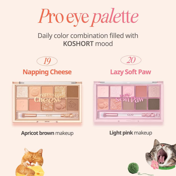 CLIO Pro Eye Palette 6g - #20 Lazy Soft Paw Health & Beauty oceanbuy beauty markham toronto free ship USA asian korean skincare