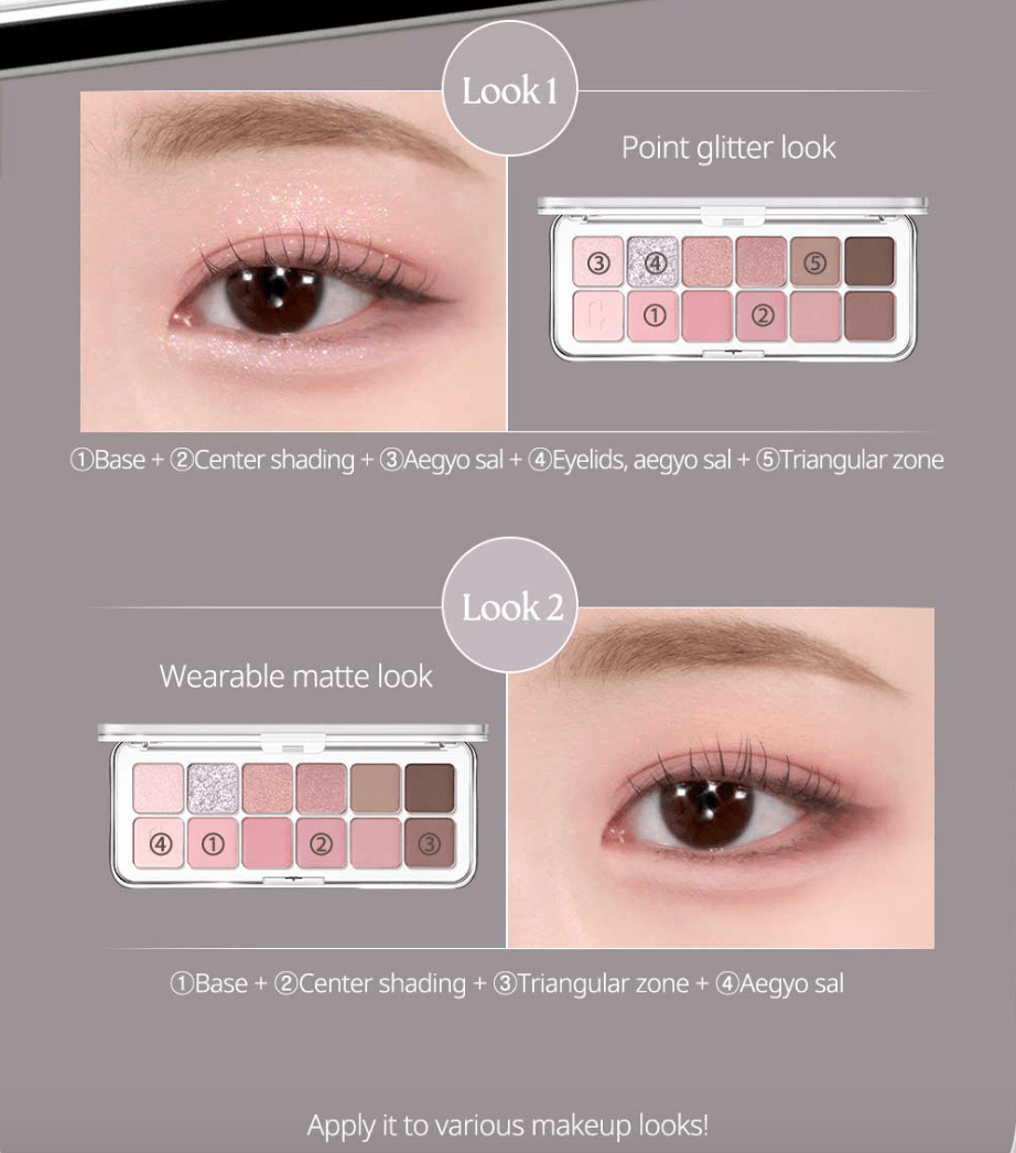 CLIO Pro Eye Palette Air 7.2g - 04 Pink Pairing Health & Beauty oceanbuy beauty markham toronto free ship USA asian korean skincare