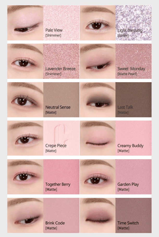 CLIO Pro Eye Palette Air 7.2g - 04 Pink Pairing Health & Beauty oceanbuy beauty markham toronto free ship USA asian korean skincare