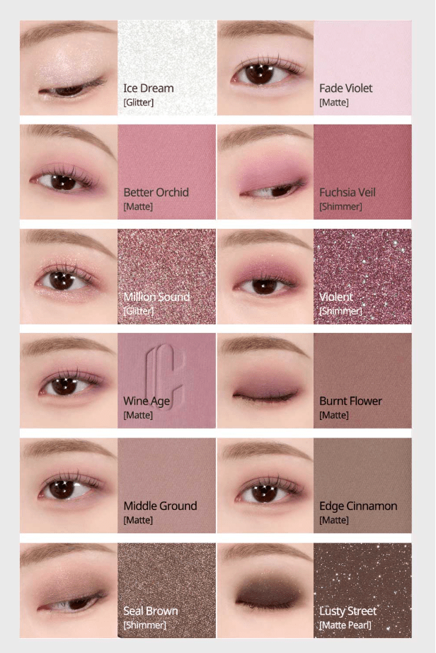 CLIO Pro Eye Palette Air 7.2g - 05 Orchid Cloud Health & Beauty oceanbuy beauty markham toronto free ship USA asian korean skincare