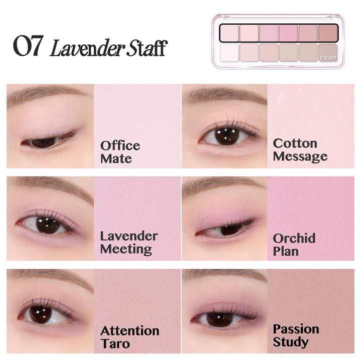 CLIO Pro Eye Palette Air 7.2g - 07 Lavender Staff Health & Beauty oceanbuy beauty markham toronto free ship USA asian korean skincare