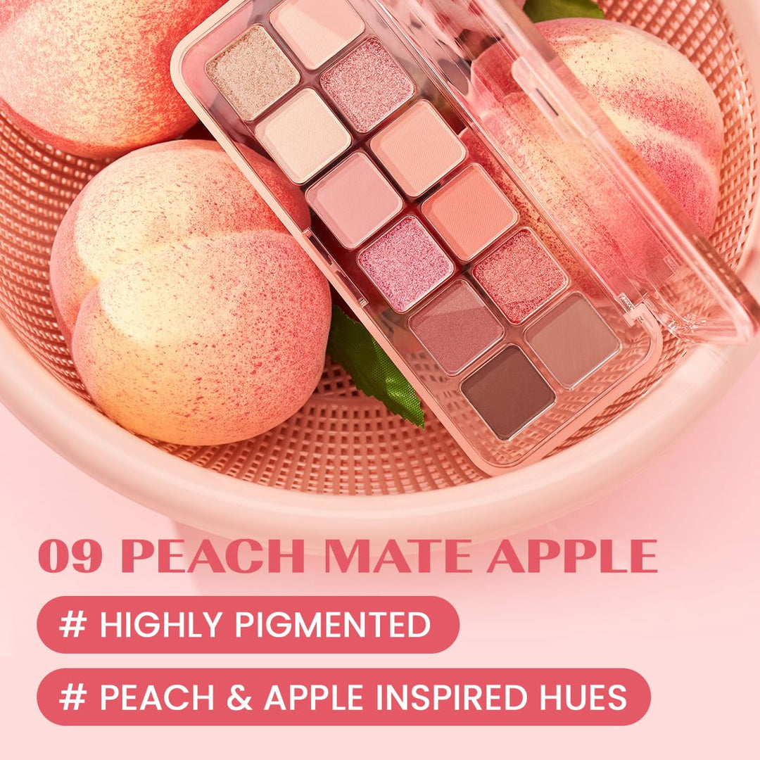 CLIO Pro Eye Palette Air 7.2g - 09 Peach Mate Apple Health & Beauty oceanbuy beauty markham toronto free ship USA asian korean skincare