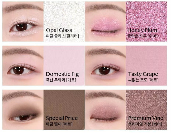 CLIO Pro Eye Palette Air 7.2g - 10 Season Plum Health & Beauty oceanbuy beauty markham toronto free ship USA asian korean skincare