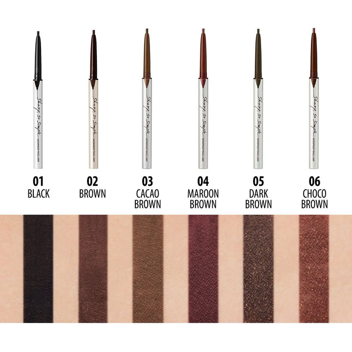 CLIO Sharp So Simple Waterproof Pencil Liner - 06 Choco Brown Health & Beauty oceanbuy beauty markham toronto free ship USA asian korean skincare