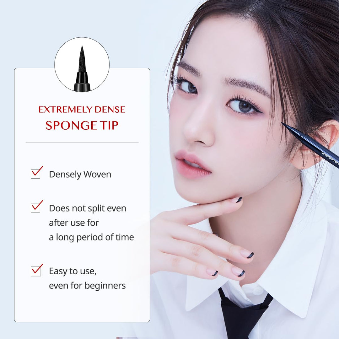 CLIO Superproof Pen Liner - #01 Black Health & Beauty oceanbuy beauty markham toronto free ship USA asian korean skincare