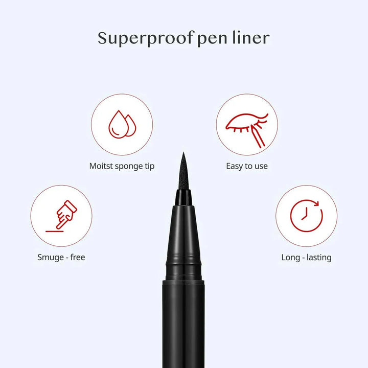 CLIO Superproof Pen Liner, Waterproof Liquid Eyeliner 0.55ml