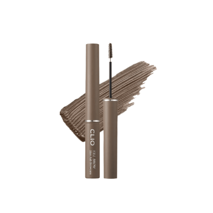 CLIO Kill Brow Slim Ash Mascara Ash - Toned Brow Finish 3g Eye Makeup 8
