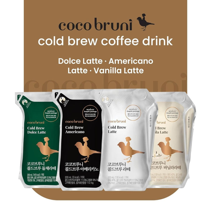 COCO BRUNI Cold Brew Americano 200ml (3 Pack) Food, Beverages & Tobacco oceanbuy.ca markham toronto free ship USA asian korean skincare