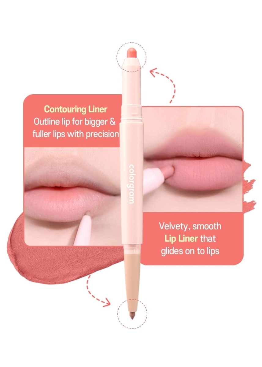 COLORGRAM All In One Over Lip Maker 0.7g - 04 Soft Pink Health & Beauty oceanbuy.ca markham toronto free ship USA asian korean skincare