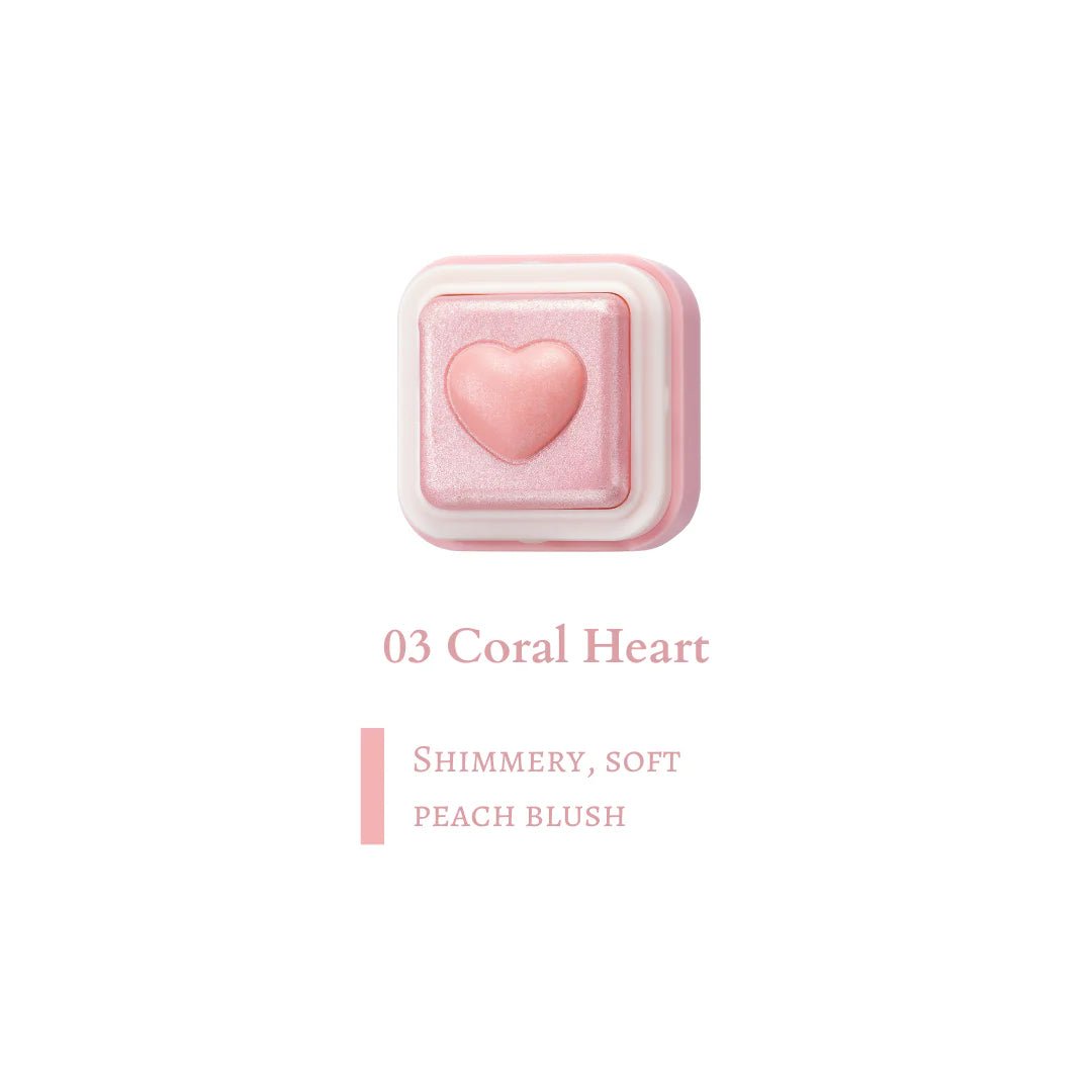 COLORGRAM Milk Bling Heartlighter 2.2g - 03 Coral Heart Health & Beauty oceanbuy.ca markham toronto free ship USA asian korean skincare