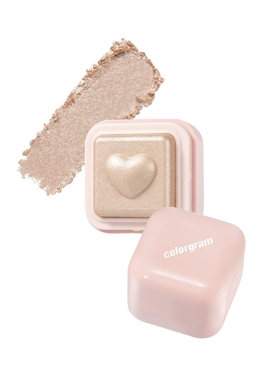 [Colorgram] Milk Bling Heartlighter 01 Peach Heart Bling, Cologram, Heartlighter, makeup, Milk, PeachHeart, sale_event, Face, Contour & Highlighter