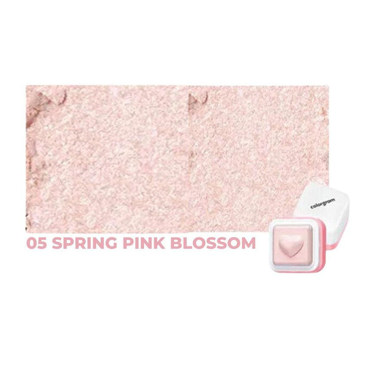 [Colorgram] Milk Bling Heartlighter 05 Spring Pink Blossom Bling, Blossom, Cologram, Heartlighter, makeup, Milk, Pink, sale_event, Spring, Face, Contour & Highlighter