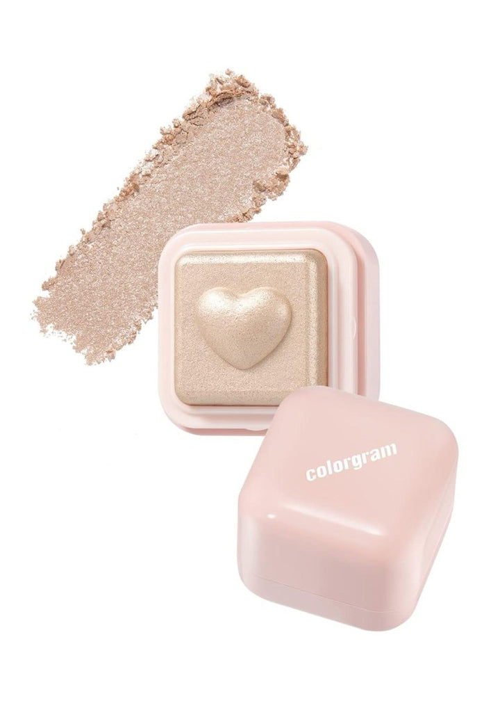 Colorgram Milk Bling Heartlighter Peach Coral Shimmer 1pc 8