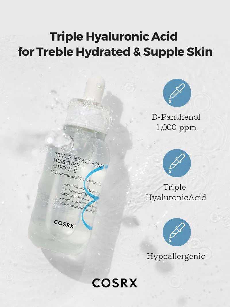 COSRX Hydrium Triple Hyaluronic Moisture Ampoule 40ml Health & Beauty oceanbuy.ca markham toronto free ship USA asian korean skincare