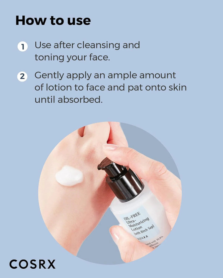 COSRX Oil - Free Ultra Moisturizing Lotion with Birch Sap 100ml Health & Beauty oceanbuy beauty markham toronto free ship USA asian korean skincare