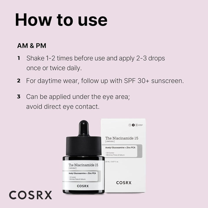 COSRX The Niacinamide 15 Serum 20ml Health & Beauty oceanbuy beauty markham toronto free ship USA asian korean skincare