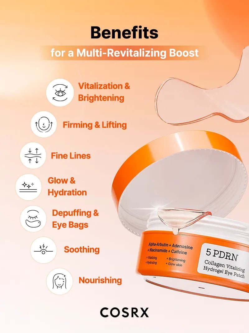 COSRX 5 PDRN Collagen Eye Patches Brightening Dark Circles 60 patches 5