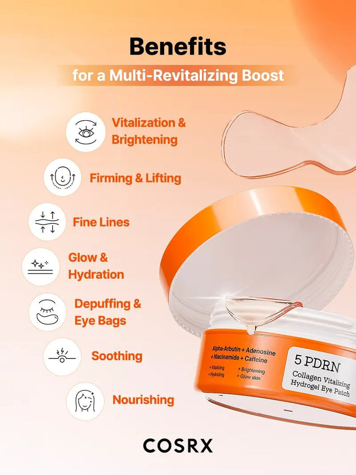 COSRX 5 PDRN Collagen Eye Patches Brightening Dark Circles 60 patches 5