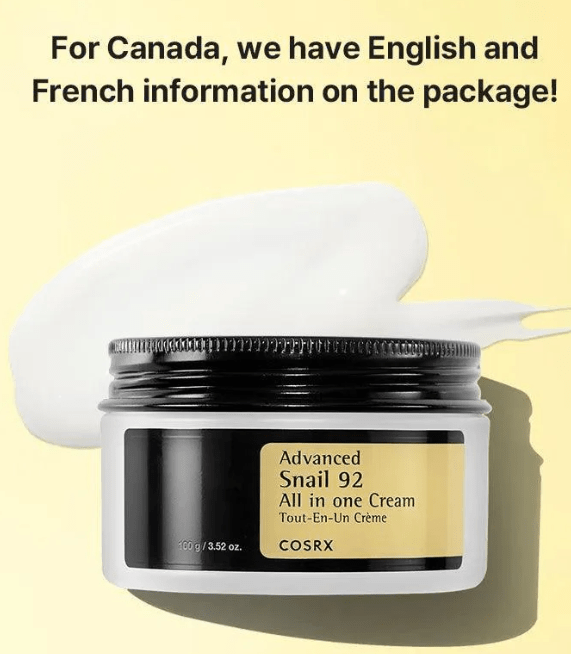 COSRX Advanced Snail 92 All in One Cream 100ml Health & Beauty