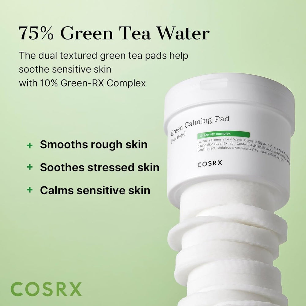 COSRX One Step Green Hero Calming Pad 70pcs Facial Exfoliator 2