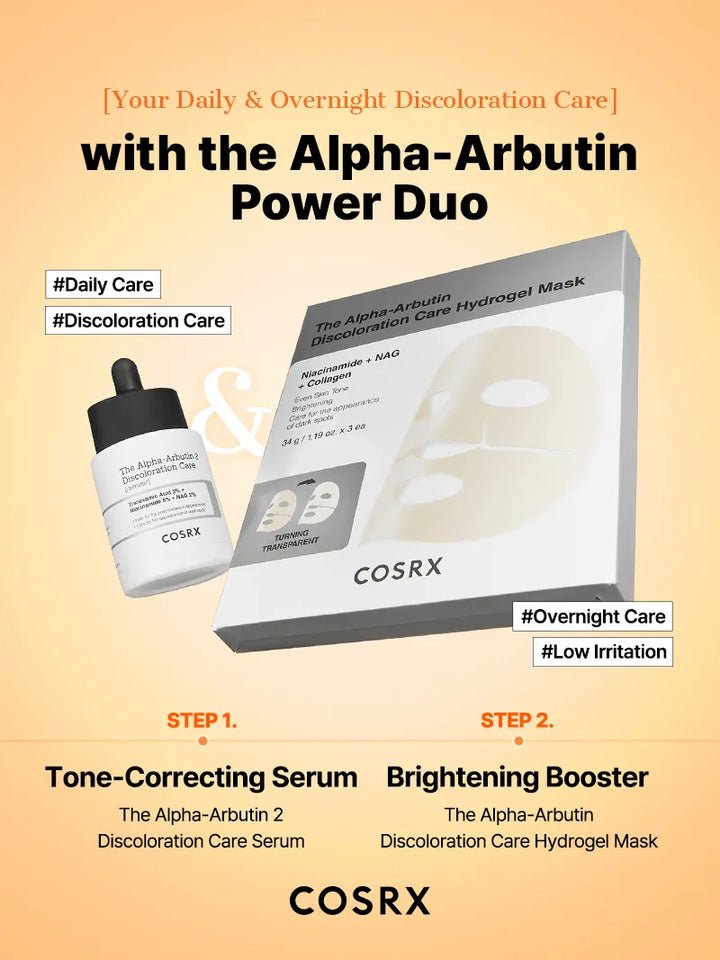 COSRX The Alpha-Arbutin Discoloration Care Hydrogel Mask 10