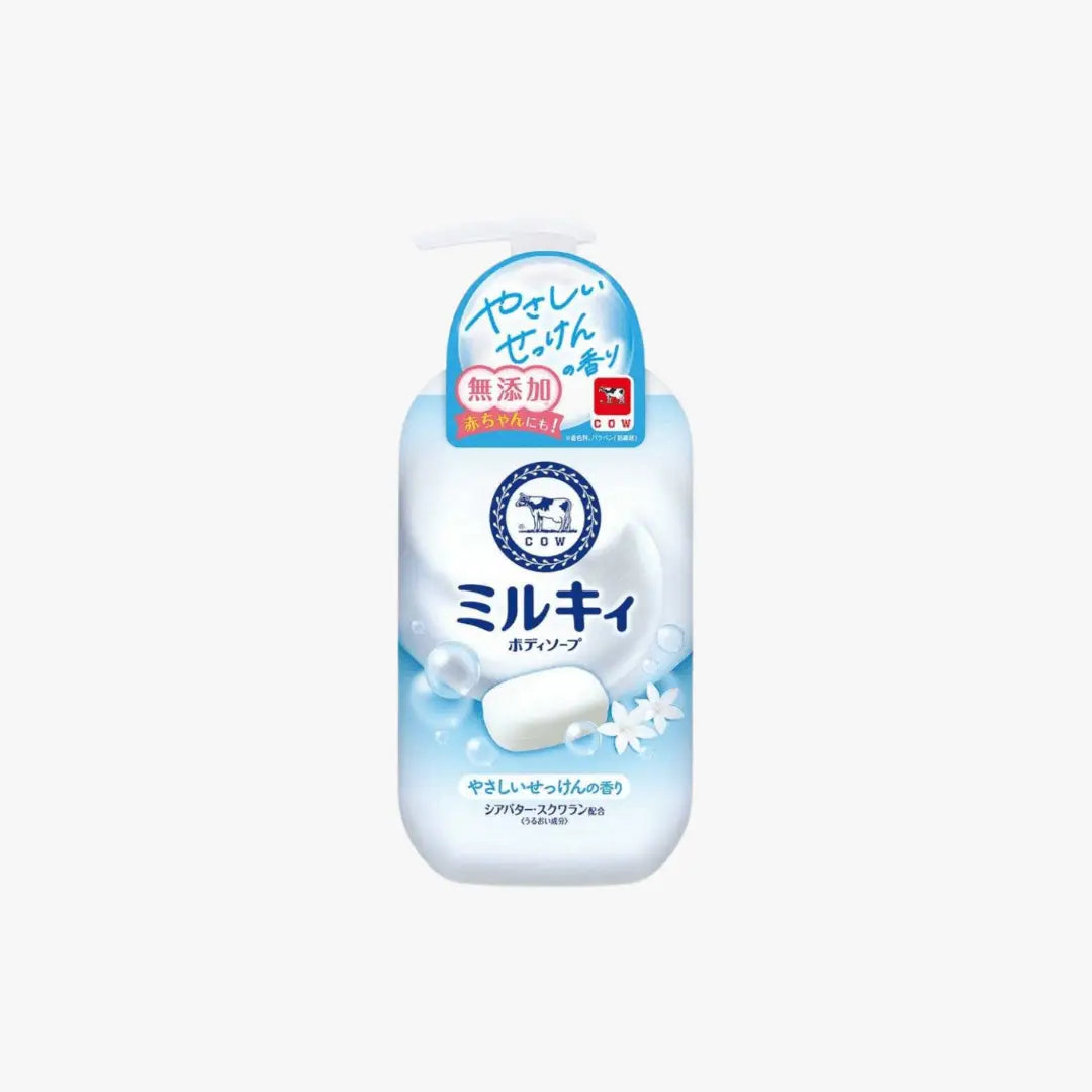 COW Brand Bouncia Milky Body Soap Creamy Hydrating Body Wash 500ml