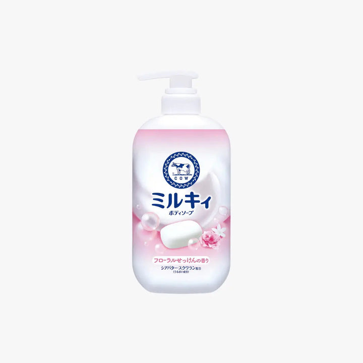 COW Brand Bouncia Milky Body Soap Creamy Hydrating Body Wash 500ml