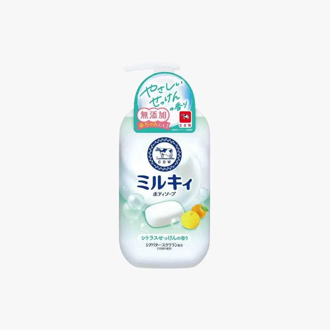 COW Brand Bouncia Milky Body Soap Creamy Hydrating Body Wash 500ml