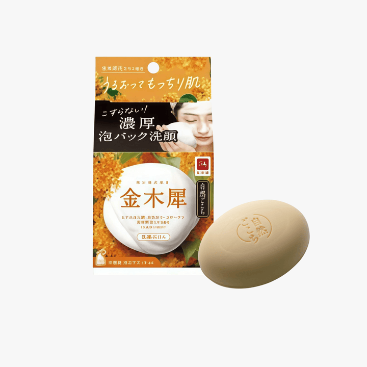 COW BRAND SHIZEN GOKOCHI Facial Soap, Green Tea & Olive Cleansing