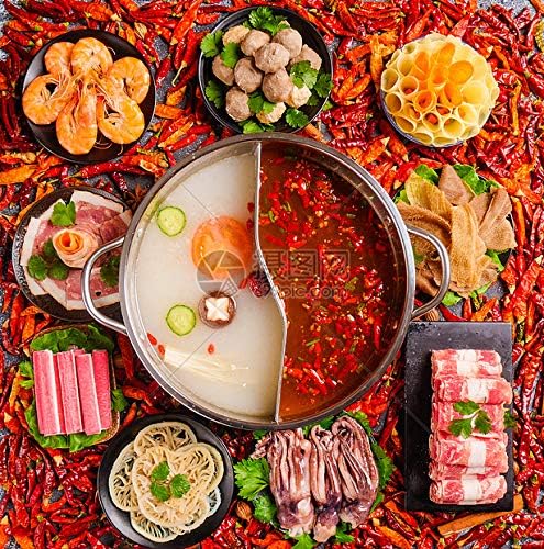 Cygnet Spicy HOT Pot Seasoning Soup Base 500 Grams two flavour Chongqing style & gluten flavour (Mix) 重庆小天鹅火锅底料 2味双拼(清油麻辣&清汤) 500g oceanbuy.ca markham toronto free ship USA asian korean skincare