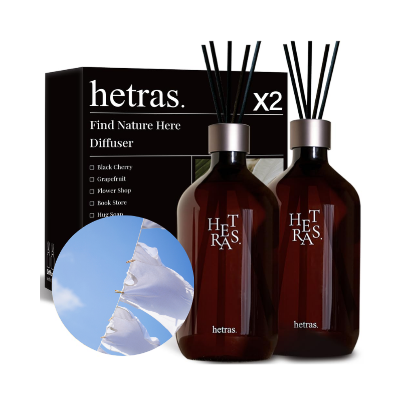 HETRAS Premium Diffuser Hotel Wood 500ml x 2