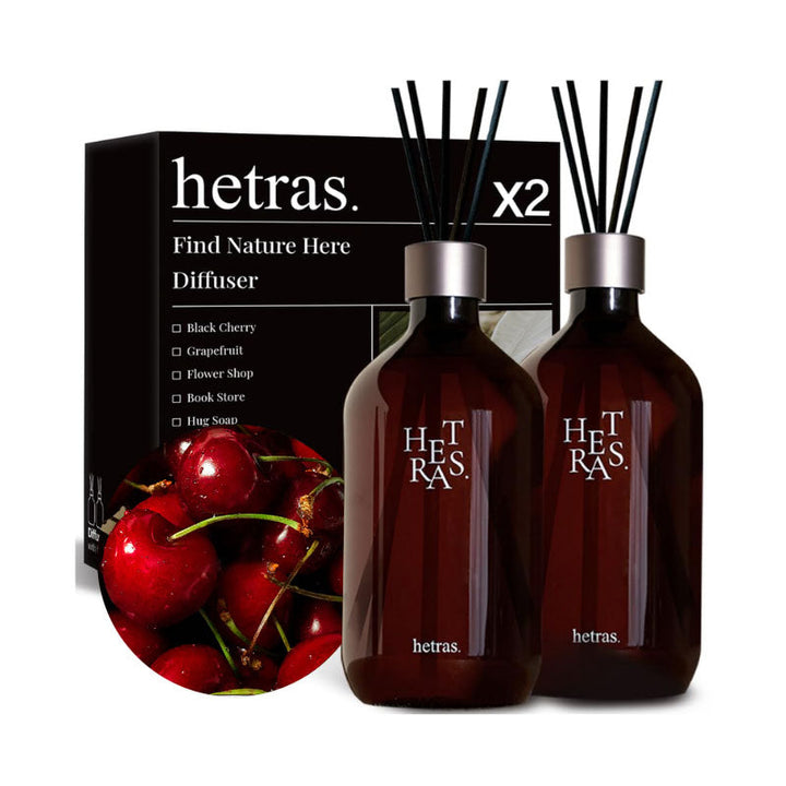 HETRAS Premium Diffuser Hotel Wood 500ml x 2