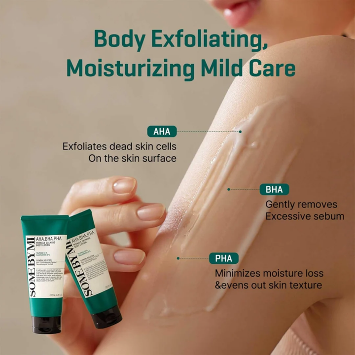 SOME BY MI AHA BHA PHA Miracle Calmimg Body Lotion 200ml SKIN CARE, Treatments, Exfoliators