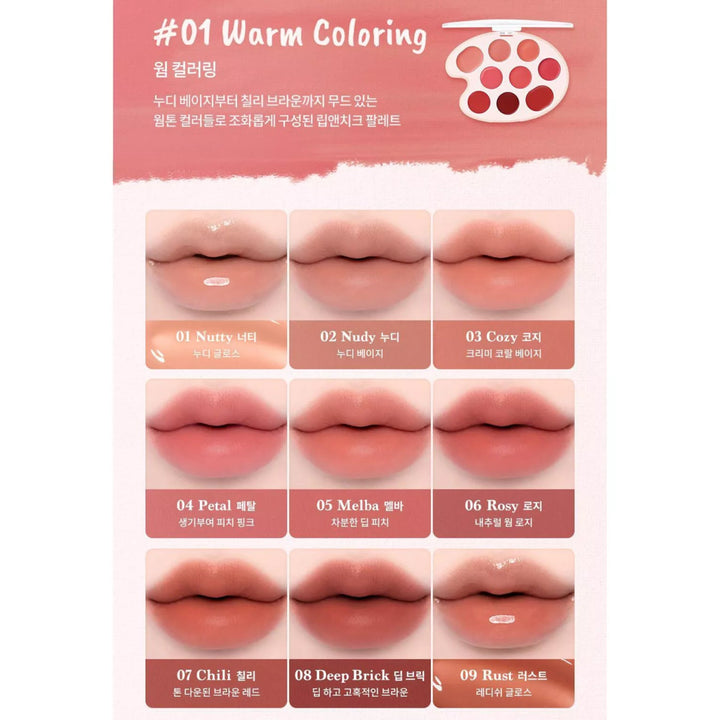 DASIQUE Mood Painting Lip & Cheek Palette 6g - 4 Color to Choose Health & Beauty oceanbuy beauty markham toronto free ship USA asian korean skincare