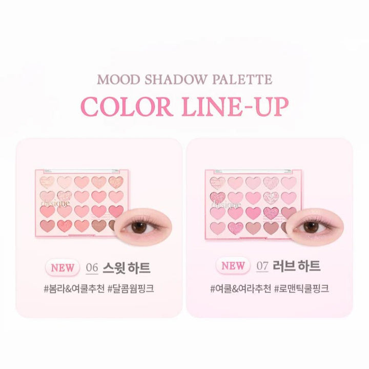 DASIQUE Mood Shadow Palette Sweet Heart Collection 10.5g - 06 Sweet Heart Health & Beauty oceanbuy beauty markham toronto free ship USA asian korean skincare