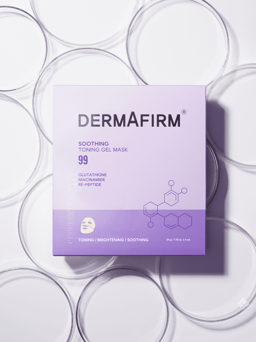 DERMAFIRM Soothing Repair Toning Gel Mask 4Pcs/Box Mask 2