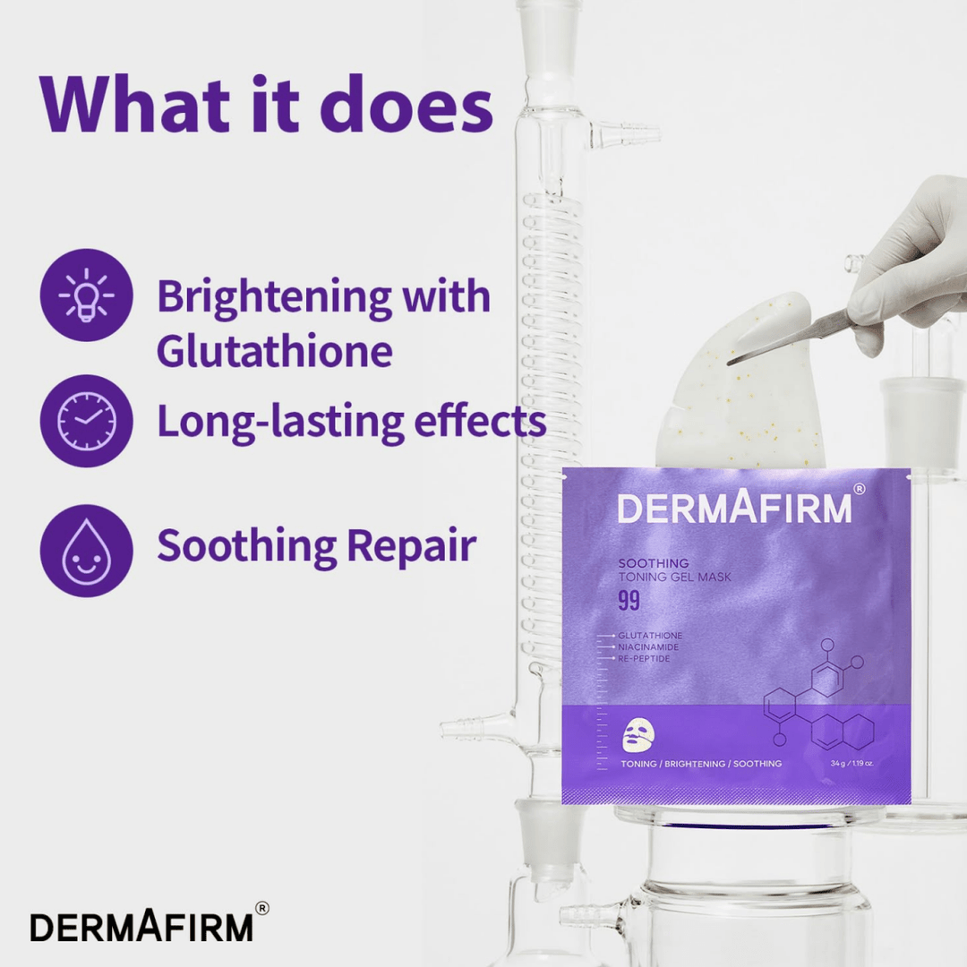 DERMAFIRM Soothing Repair Toning Gel Mask 4Pcs/Box Mask 8