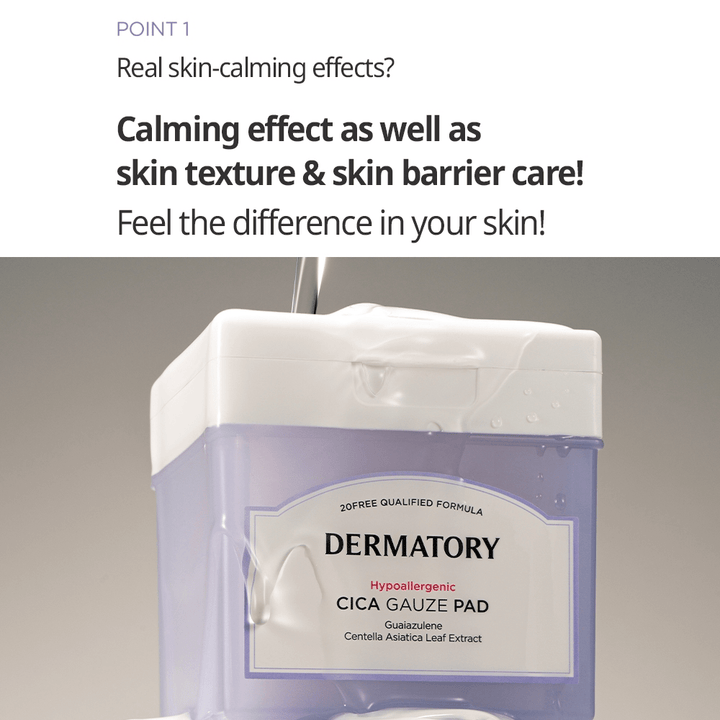 DERMATORY Cica Rescue Gauze Pad 80ea Toner Pad 3