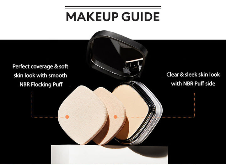 MISSHA Signature Dramatic Twoway Pact Powder Foundation 95g K-beauty powder foundation, Korean base makeup, Ceramide infused makeup, Long-wearing powder, Natural finish foundation, Skin blurring powder, Lightweight coverage