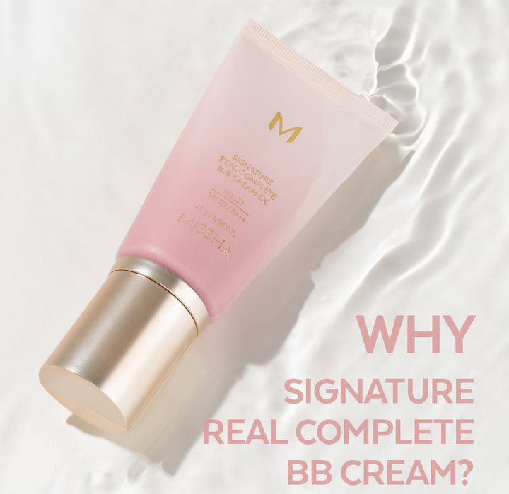 MISSHA Signature Real Complete BB Cream Ex Camellia Essence 45g MAKEUP, Face, BB Cream & Cushion, Korean BB Cream, Base Makeup, Camellia Essence, Hydrating Coverage, Niacinamide Skincare, Dewy Finish, Even Skin Tone