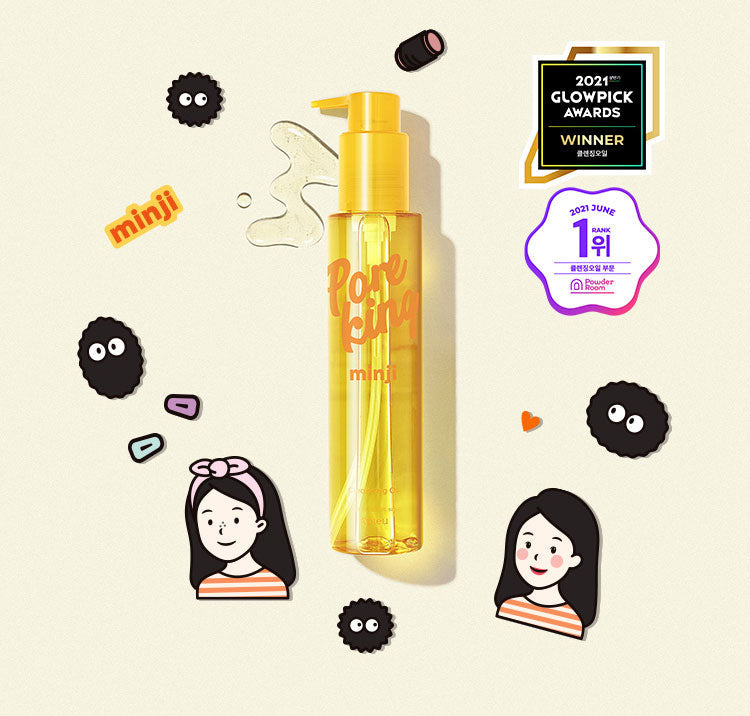 APIEU Pore King Minji Cleansing Oil Pore Cleansing 150ml SKIN CARE, Cleansers, Make Removers, Korean cleansing oil, Pore cleansing, Makeup remover oil, Soybean oil skincare, Hydrating cleanser, Skin barrier support, K-beauty oil cleanser