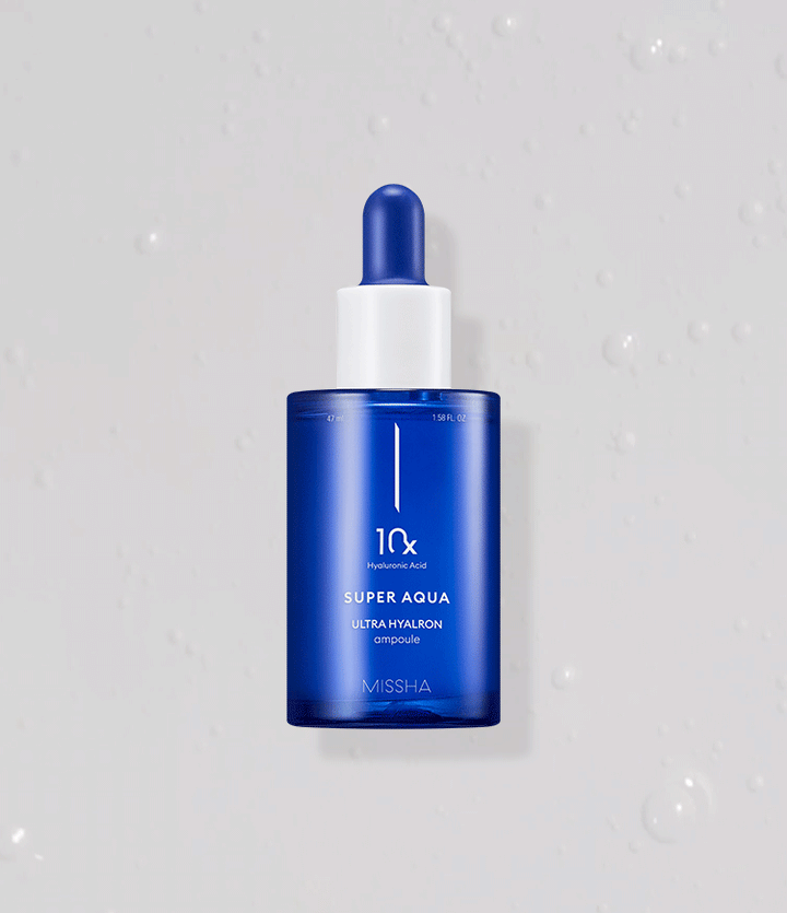 MISSHA Super Aqua Ultra Hyalron Ampoule 10X Hydrating 47ml SKIN CARE, Treatments, Serum & Essence, Korean Hydrating Ampoule, Hyaluronic Acid Serum, Deep Skin Moisture, Skin Barrier Support, Dewy Complexion, Plumping Skincare